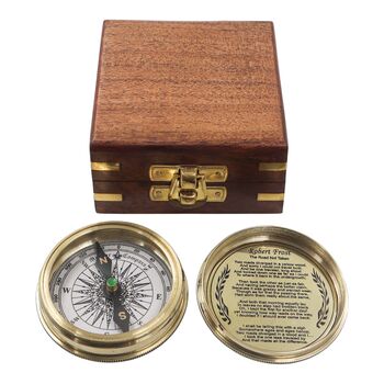 Personalised Brass 24th Birthday 100 Year Calendar Compass, 7 of 12