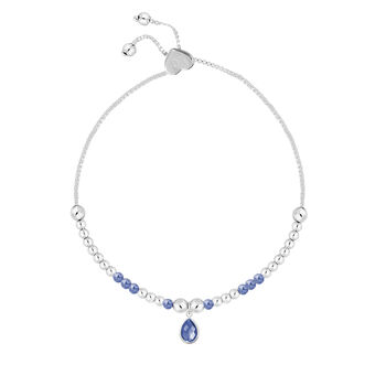 September Sapphire Birthstone Charm Bracelet Gift, 2 of 4