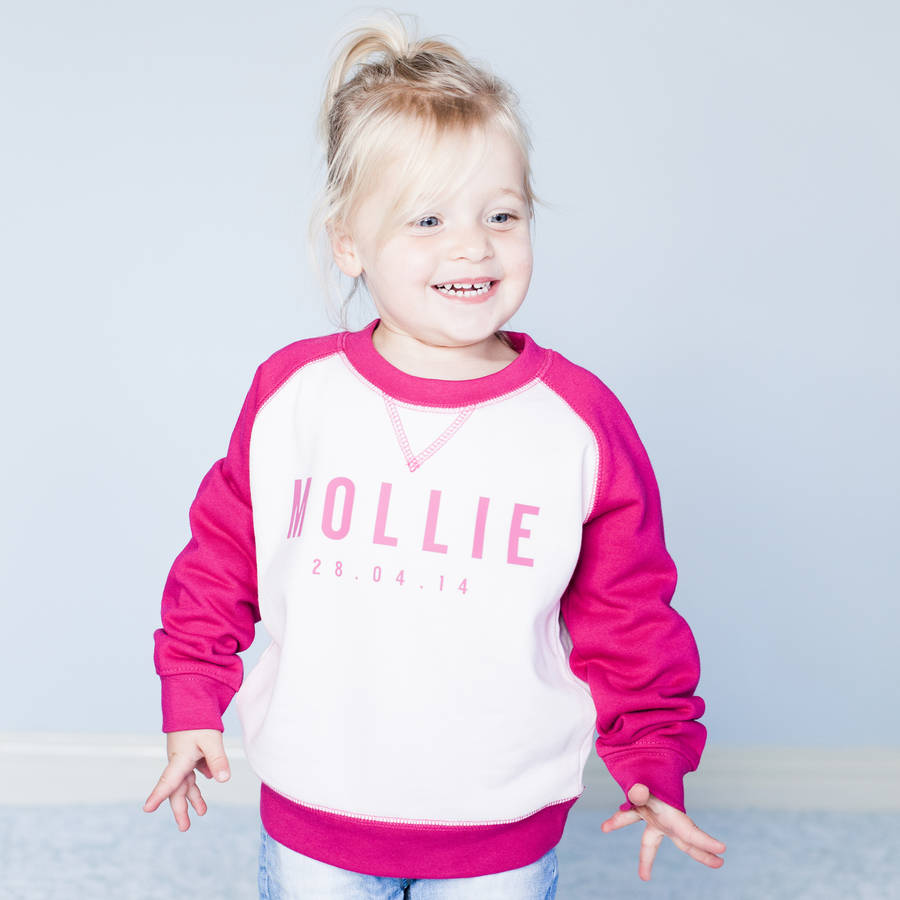 Personalised Baby/Child Girl’s Jumper By Rosie Willett Designs