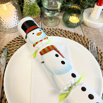 Racing Snowmen Themed Christmas Cracker X Six, 2 of 3