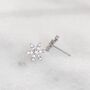 Sterling Silver Christmas Snowflake Earrings, thumbnail 9 of 10