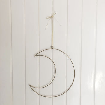 Wire Moon Wreath Frame With Eucalyptus, 6 of 7