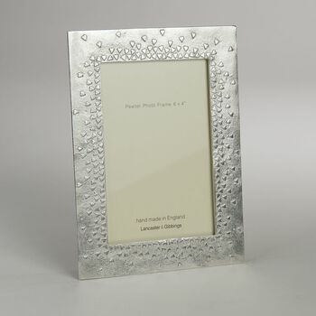 Floating Hearts Pewter Photo Frame, 2 of 9