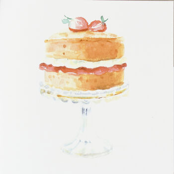 Victoria Sponge Greetings Card, 4 of 4