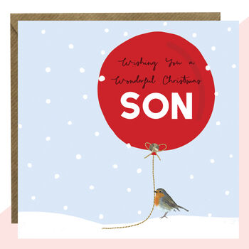 'son' Christmas Card By Lottie Simpson  notonthehighstreet.com