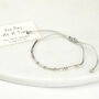 One Day At A Time Morse Code Bracelet In Sterling Silver 925, thumbnail 6 of 8