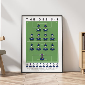 Dundee Fc The Dee Five Three Poster, 3 of 7