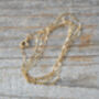 Solid 9ct Yellow Gold Diamond Cut Trace Chain, thumbnail 1 of 4