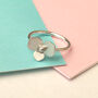 Sterling Silver Hydrangea Flower Ring, thumbnail 5 of 11