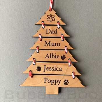 Personalised Christmas Tree Decoration, 5 of 5