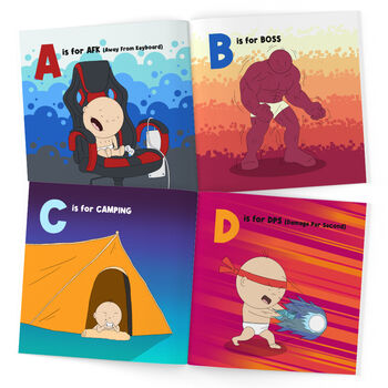 Personalised Baby A To Z Of Gaming Book, 3 of 9