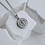 Silver Compass Men Necklace Gift, thumbnail 1 of 6