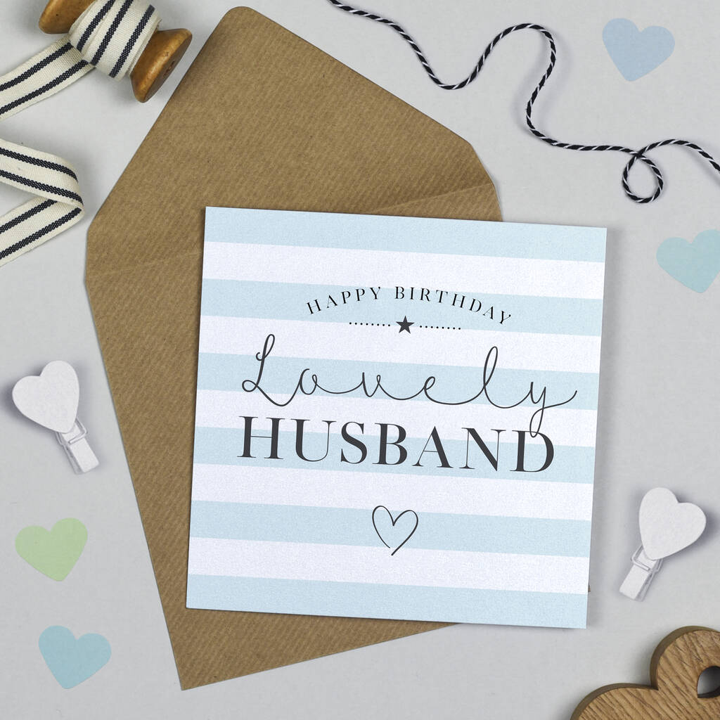 Happy Birthday Husband Card