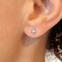 Star Stud Earrings With Sparkly Gemstones, thumbnail 1 of 9