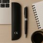 Personalised Vegan Leather Pen Pouch With Pen, thumbnail 1 of 3