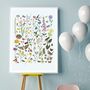 British Wildlife And Florals Through The Seasons Print, thumbnail 4 of 4