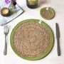 Respiin Set Of Six Seagrass And Jute Tablemats Brights, thumbnail 8 of 11