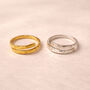 Hammered Open Adjustable Bangle, thumbnail 6 of 8