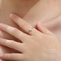 Sterling Silver Pear Cut Cz Soft Ring, thumbnail 6 of 10