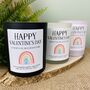 Personalised Lgbtq Rainbow Valentines Candle Gift, thumbnail 1 of 11