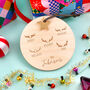 Personalised Reindeer Antler Christmas Decoration, thumbnail 1 of 5