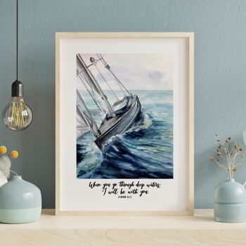 When You Go Through Deep Waters Print Isaiah 43:Two, 2 of 5