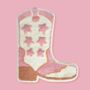 Pink Cowboy Boot Tufted Bath Mat, thumbnail 3 of 3