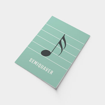 Semiquaver Note Print | Music Theory Poster, 4 of 10
