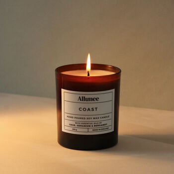 Handmade Coastal Scented Candle With Essential Oils, 3 of 3