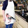 Inky Jay Luxury Canvas Apron, thumbnail 4 of 4