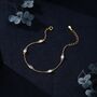 Sterling Silver Oval Moonstone Satellite Bracelet, thumbnail 4 of 12