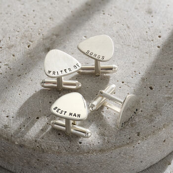 Personalised Plectrum Cufflinks, 4 of 6