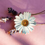 Wildflower Daisy Eco Wooden Pin Brooch, thumbnail 3 of 7