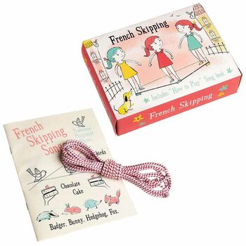 French Skipping Rope Set With Song Book Stocking Filler, 3 of 3