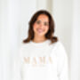 Mama Established Embroidered Personalised Sweatshirt Jumper, thumbnail 5 of 10