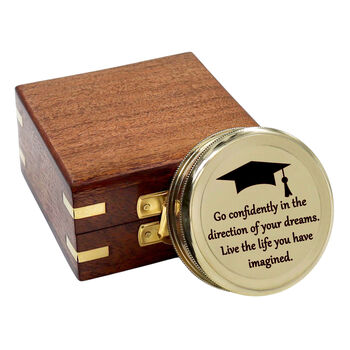 Personalised 100 Year Brass Calendar Compass, 12 of 12