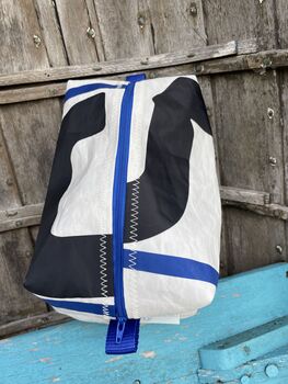 Large Recycled Sailcloth Wash Bag, 2 of 4