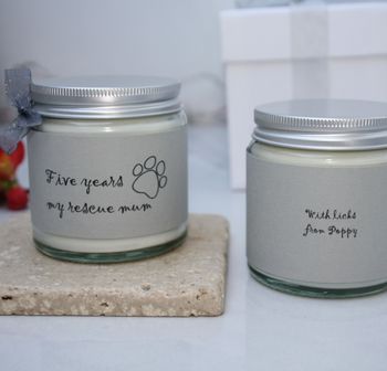 Personalised Mother's Day Rescue Pet Candle, 2 of 2