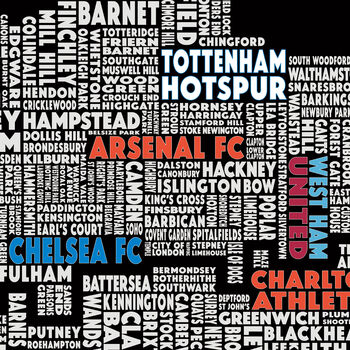 Standard London Women's Super League Football Team Map, 4 of 4