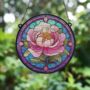 Peony Stained Glass Effect Suncatcher, thumbnail 3 of 6