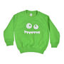 Monster Face Children's Sweatshirt, thumbnail 3 of 5