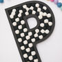 Monochrome Wood And Felt Ball Letters, thumbnail 3 of 4
