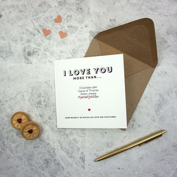 I Love You More Than… Anniversary Card, 2 of 3