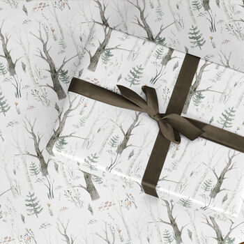 Winter Forest Gift Wrapping Paper Roll, 2 of 3