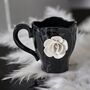 Premium Black And White Flower Mug, thumbnail 3 of 8
