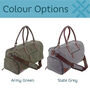 Canvas Holdall Set With Personalised Luggage Tag, thumbnail 4 of 8