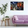 Moonlit Murmurs Landscape Canvas Wall Art, thumbnail 4 of 8