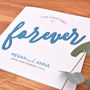 The First Day Of Forever Personalised Wedding Card, thumbnail 6 of 8
