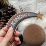 Kindness Wooden Christmas Tree Decoration, thumbnail 1 of 4