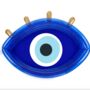 Blue Eye Inflatable Pool With Gold Lashes, thumbnail 3 of 3